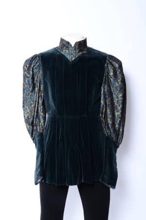 Gotiek jaque man 14e-15e eeuw donkerblauw