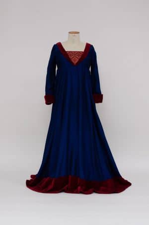 Late Gotiek jurk blauw