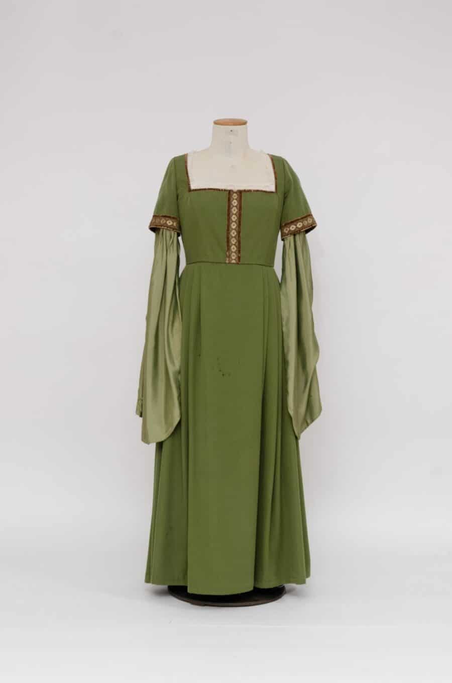 Late Gotiek jurk groen