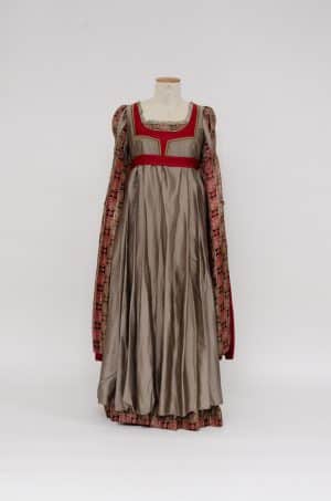 Renaissance jurk brons rood