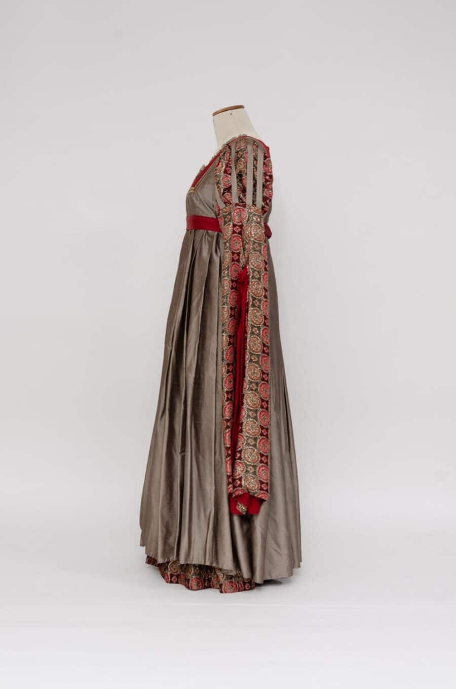 Renaissance jurk brons rood - Afbeelding 2