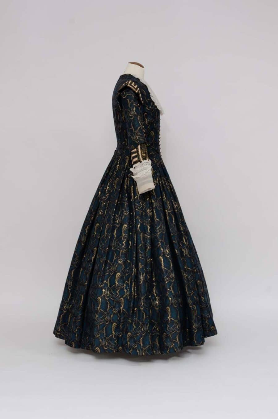 Spaanse Heerschappij jurk blauw goud - Afbeelding 2